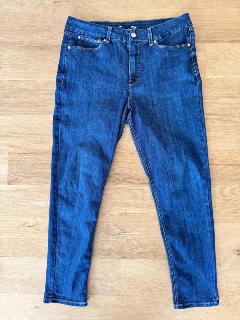Seven7 Skinny Jeans Womens Size 14 Dark Wash Mid Rise Stretch Denim